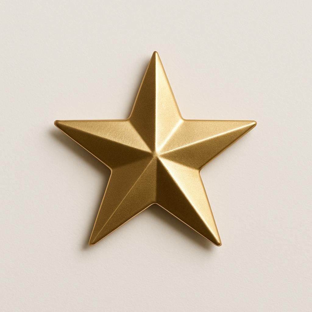 a gold star